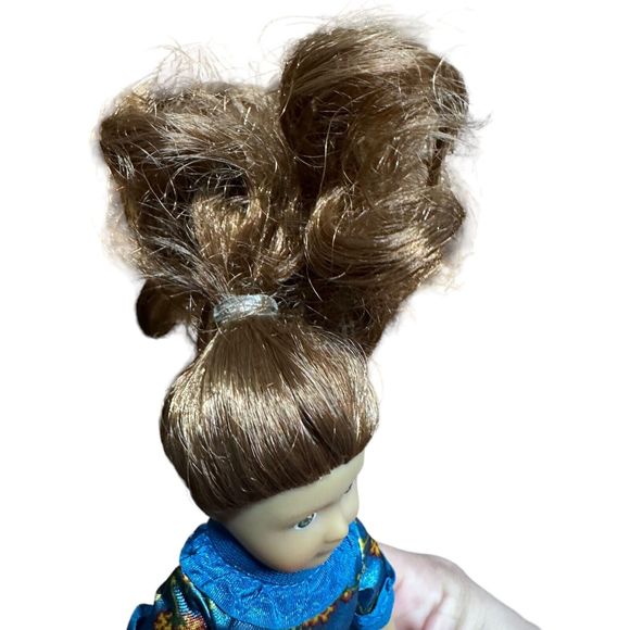 American Girl Mini Doll 6" Small Felicity Merriman Green Eyes Blue Dress - Picture 15 of 15